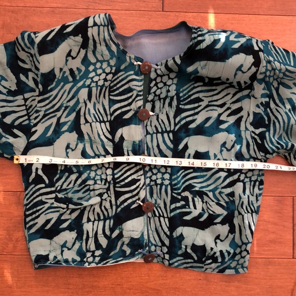 Reversible Batik Indonesian Jacket NEW Size Small Cruisewear - Picture 11 of 13